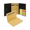 Tri-Fold Notepad with Sticky Notes, Pen, Card Slot and Ruler