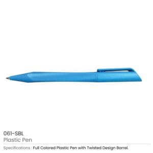 Twisted Design Plastic Pens - Image 5