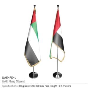 UAE Flag Large Size with Stand - Image 3