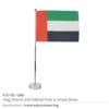 Flag with Metal Pole and Glass Base - Image 4