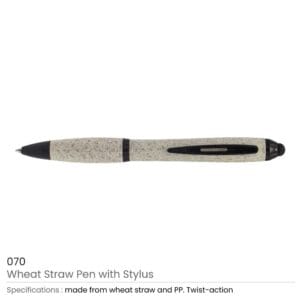 Wheat Straw Pens with Stylus - Image 4