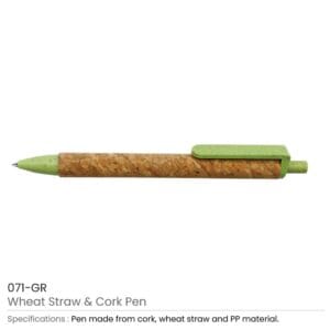 Wheat Straw and Cork Pens - Image 4