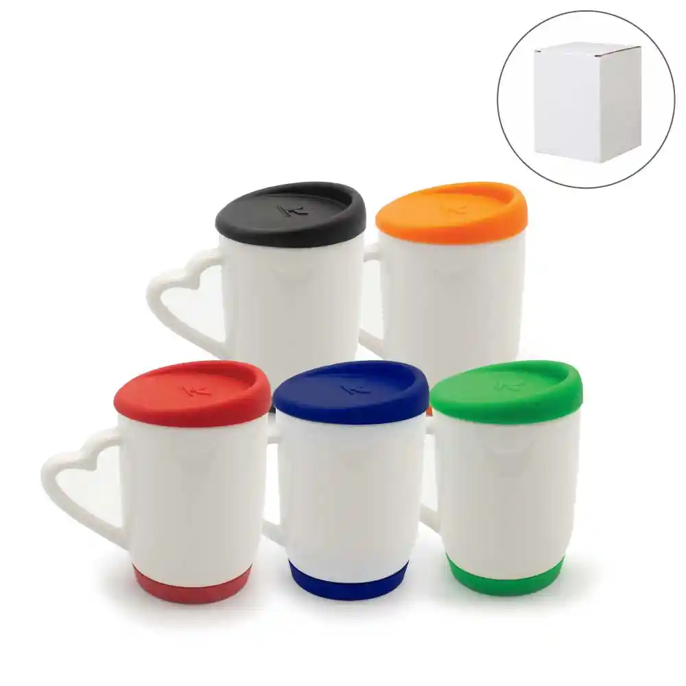 White-Ceramic-Mugs-with-Silicone-Cap-and-Base-146N-Blank White Ceramic Mugs with Silicone Cap and Base - Image 1