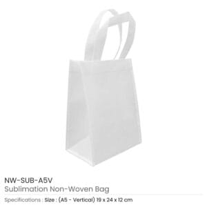 A5 White Non-Woven Bags – Eco-Friendly & Compact - Image 3