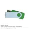 White Swivel USB Flash Drives - Image 14