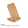 Eco-Friendly Bamboo 10W Wireless Charger Stand - Image 3