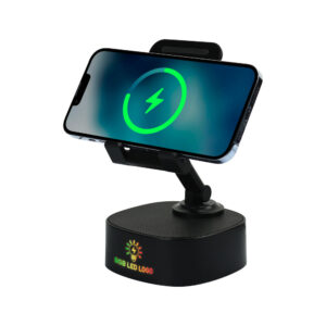 Wireless Fast Charger 15W with BT Speaker and RGB LED Logo - Image 2