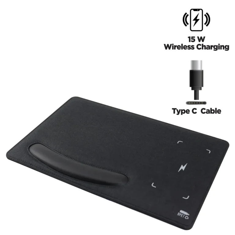 largest Promotional Gifts Company in UAE 44 Wireless Fast Charging Mousepads WCM4 BLK Main 2