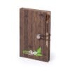 Wood Design Notebook with Sticky Note and Pen - Image 2