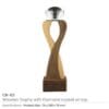 Wooden Crystal Trophy - Image 3
