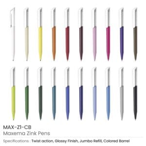 Maxema Zink Pens Colored Barrel - Image 3