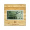 Multi-Function Bamboo Digital Clock with Weather Forecast, Calendar, Alarm, Temperature - Image 2