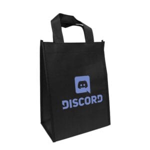 A5 Black Non Woven Shopping Bags - Image 2