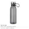 rPET Transparent Bottles 800ml SS Lid with Carry Handle - Image 5