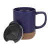 Ceramic Mugs with Lid and Cork Base 385 ml - Image 14