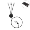 3-in-1 Multi Charging long cable 105cm with Light Up logo design