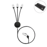 3-in-1 Multi Charging long cable 105cm with Light Up logo design
