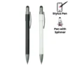 Stylus Metal Spinner Pens – Push Button (Blue Ink)