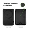 Magsafe Wireless Charger 15W with Phone Stand & Card Slot - PU Leather - Image 4