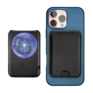 Magsafe Wireless Charger 15W with Phone Stand & Card Slot - PU Leather - Image 5