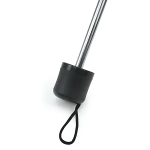 Bi-Fold Umbrella in White with Velcro Closure and Pouch - Image 6