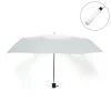Bi-Fold Umbrella in White with Velcro Closure and Pouch