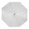 Bi-Fold Umbrella in White with Velcro Closure and Pouch - Image 5