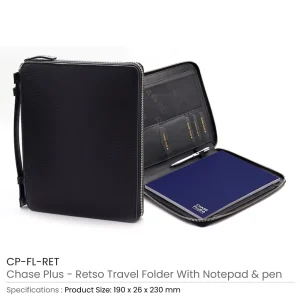 Travel Folder With Notepad and Metal Pen - RETSO - Image 3