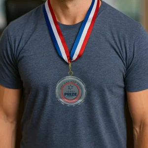 Glass Medals with Ribbon and Box - Image 2