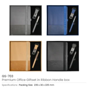 Premium Office Gift Set with Ribbon Handle Box - Image 3