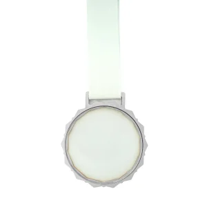 Glass Medals with Metal Frame and 3cm White Ribbon - Image 12