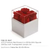 Forever Natural Flowers Gift Box White & Clear Acrylic Lid, 4Pcs Long Life Roses - Image 3