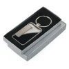 Metal Keychain Rectangle Gun Metal Matte Finish Plate - Image 8