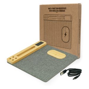 Multi-Function Mousepad, 15W Fast Wireless Charger & LED LOGO - Image 9