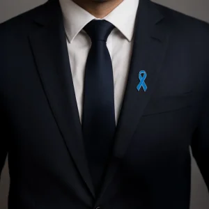 Prostate Cancer Awareness Logo Metal Badges - Image 3