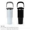 Tumbler with Handle and Straw SS Double Wall 900ml - Image 3