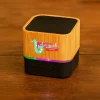 Cube Bamboo Bluetooth Speakers V5.0 - Image 2