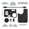 Charging Cable Kit (60W) with iWatch Charging Pad in PU Leather Pouch - Image 3