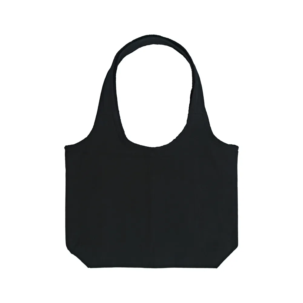 Cotton-Hobo-Bags-CSB-12-Black Cotton Hobo Bags with Front Pocket, 340 GSM - Image 8