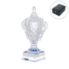 Large Crystal Glass Trophy Cup with Chocolate Gift Edition