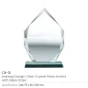 Iceberg Design Crystal Awards with Glass Base - Image 7