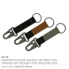 Laserable PU Leather Keychains with Sling Snap Hook - Image 6