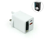80W GaN Fast Charger Adaptor with Retractable Built-in Type-C Cable
