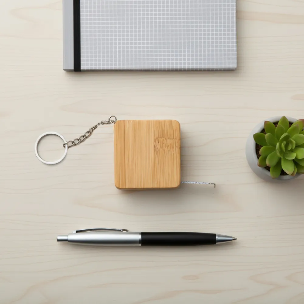 Bamboo-Retractable-Measuring-Tape-Keychain-MTA-01-BM-Top-View-2.webp Bamboo Retractable Measuring Tape Keychains - Image 3