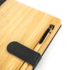 Bamboo and rPET Notebooks with Pen, A5, Bookmark & Magnetic Clasp - Image 4