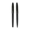 Black Metal Pen Set with Matte & Glossy Finish in PU Leather Box - Image 6