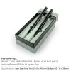Black Metal Pen Set with Matte Finish in Hardboard Slide to Open Box - Image 6