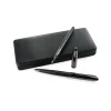 Black Metal Pen Set with Matte & Glossy Finish in PU Leather Box - Image 7
