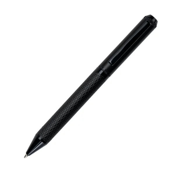 Black Metal Pens with Diamond Textured Design Barrel