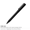 Black Metal Pens with Spiral Design Barrel - Image 5